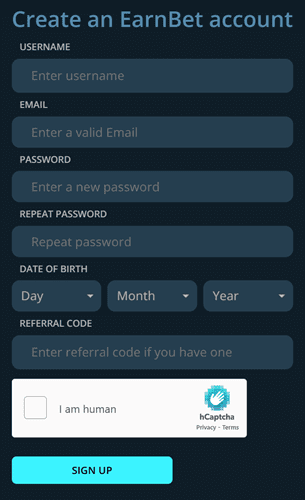 Can I Register Anonymously to EarnBet
