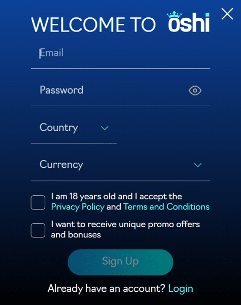 Can I Register Anonymously to Oshi