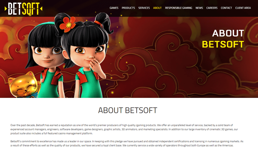 Betsoft gaming platform