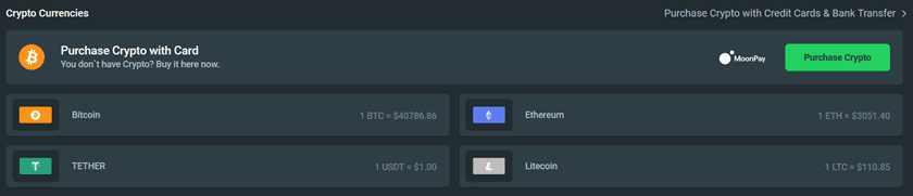 Gamdom Payment Methods