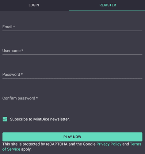 Can I Register Anonymously to Mintdice
