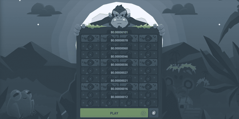 Bitkong casino game