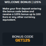 Buff.bet 125% Welcome Bonus
