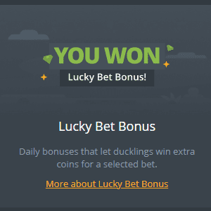 Duckdice Lucky Bet Bonus