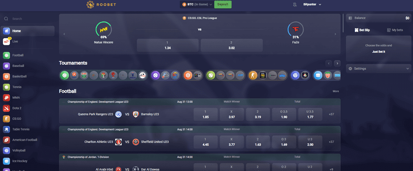 Roobet Sports Betting