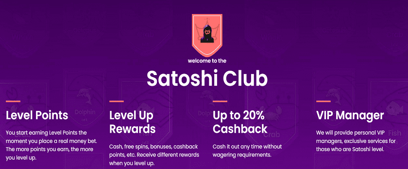 TrustDice Satoshi Club Loyalty Bonus with Cashback, Free Spin and Cash Bonuses