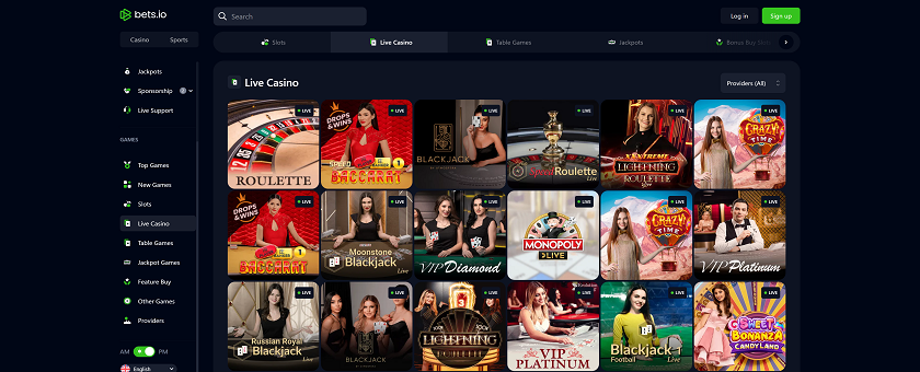 Bets.io Live Casino