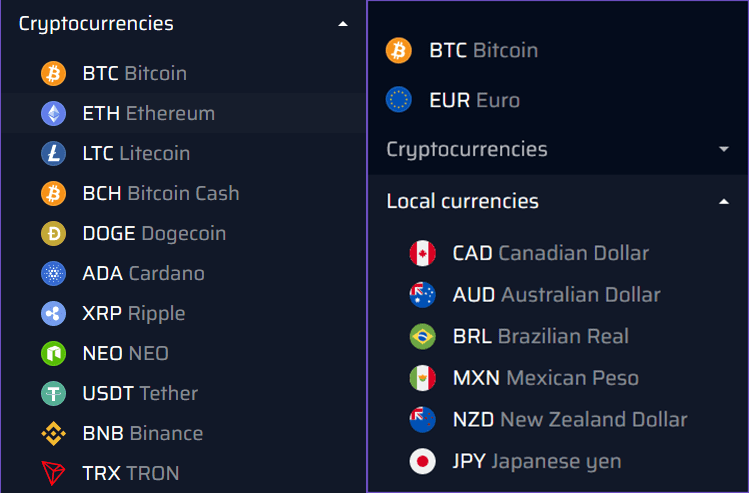 Justbit Payment Options
