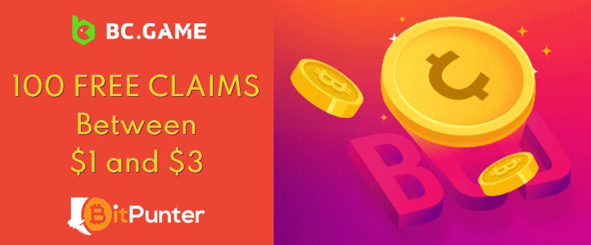 Exclusive: BC.Game Free $1 and $3 Giveaway for Bitpunters