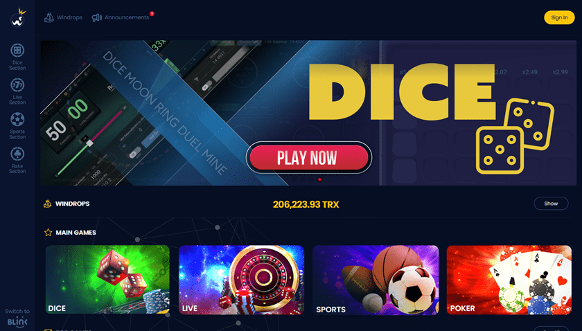 Wink Crypto Casino