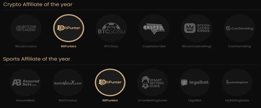 Bitpunter at AffPapa awards