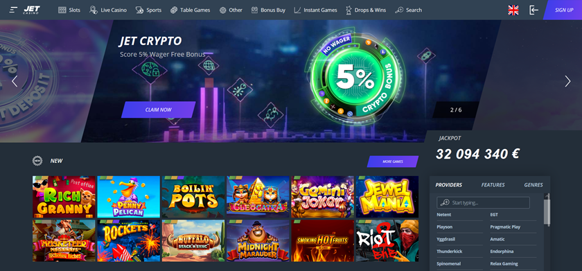 Jet Casino Bitcoin Casino