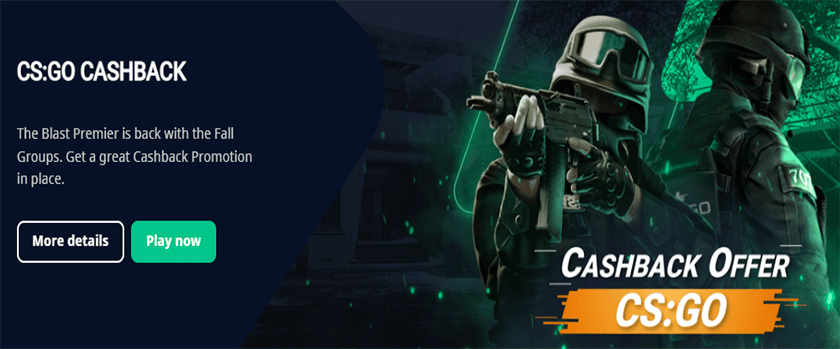 Bitsler 100% Cashback Promotion for CS:GO Blast Premier