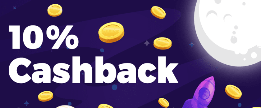 Crashino 10% Cashback Bonus of up to $500