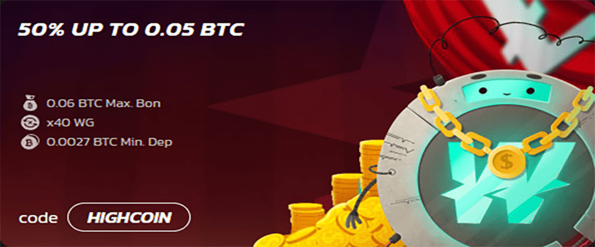 WildCoins High Roller Bonus up to 1,000 USDT