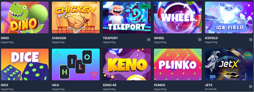 Provably Fair Games at Kryptosino
