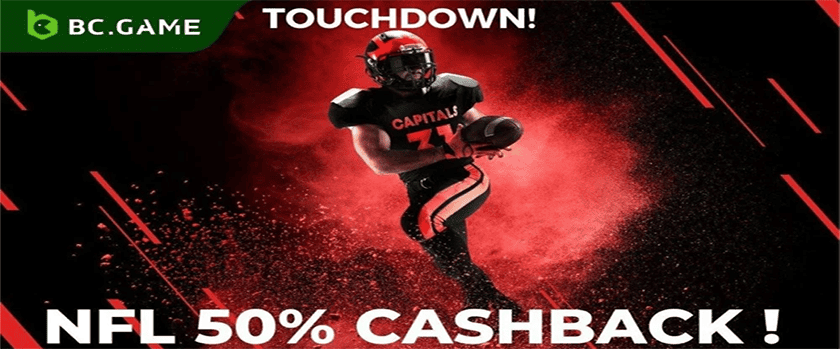 BC.Game Offers 50% Cashback for NFL Games