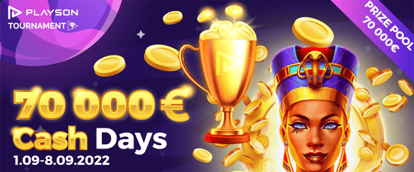 Crashino September CashDays Tournament Rewards up to €10,000