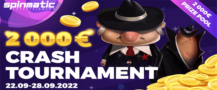 Crashino Spinmatic Tournament with a €2,000 Prize Pool