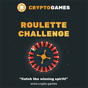 Crypto.Games Roulette Challenge with a 0,007 BTC Prize Pool
