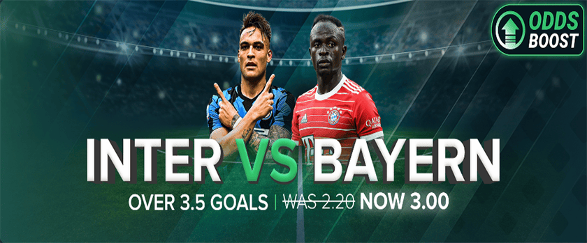 Duelbits Odds Boost Promotion for Inter vs. Bayern Game