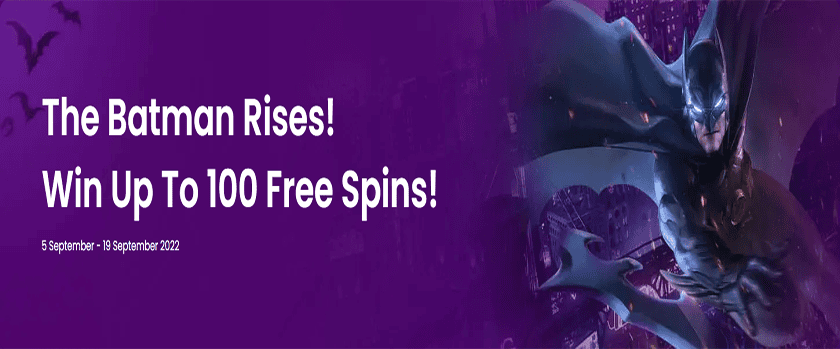 Trustdice Batman Day Promotion Rewards up to 100 Free Spins