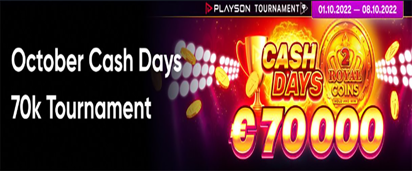 Bitcoin.com Games October Cash Days €70,000 Promotion