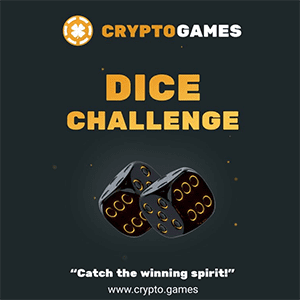 Crypto.Games Dice Challenge Rewards up to 0,00017 BTC
