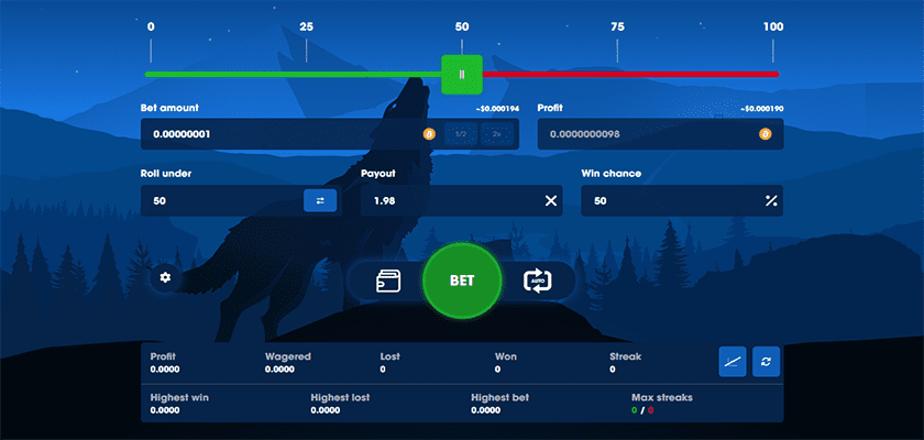 Wolf.Bet crash game