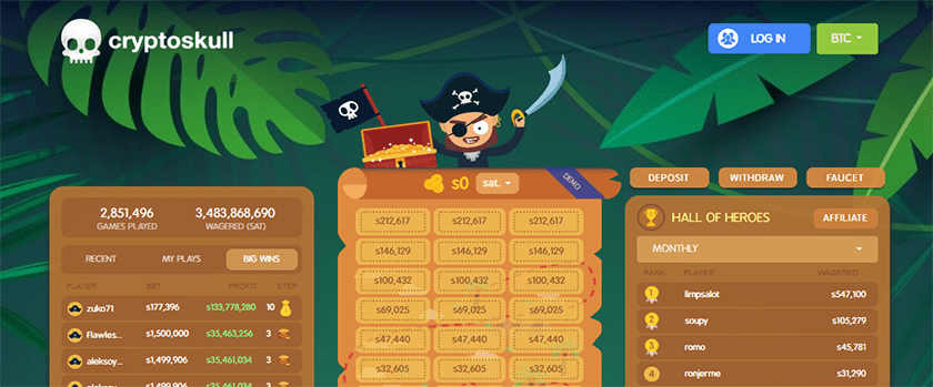 CryptoSkull Free Faucet Offers up to 4,000 Satoshi