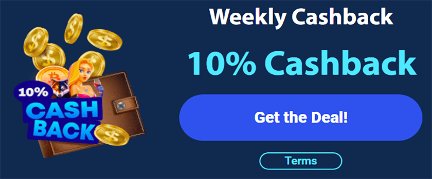 Blizz Casino 10% Weekly Cashback