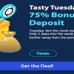 Blizz Casino Tasty Tuesday Promotion 75% Bonus on Deposits