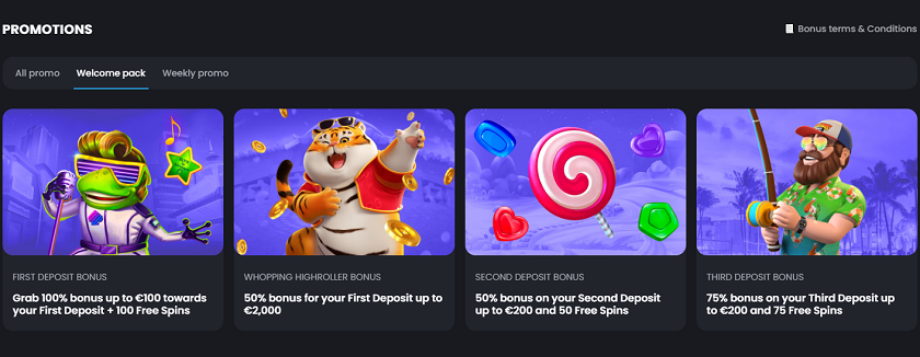 Bitvegas Bonus Offers and Cashback