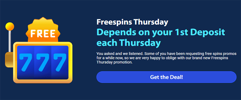 Blizz Casino Free Spins Thursday Promo Rewards up to 150 FS