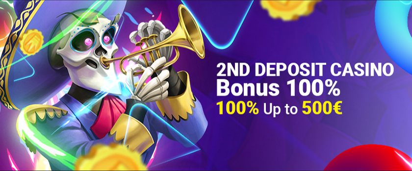 MyStake 100% Second Deposit Casino Bonus