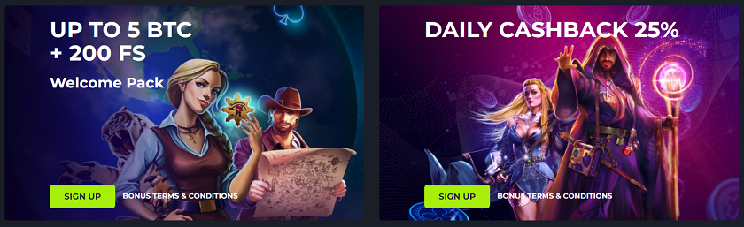 Bitslot.io Bonus Offers and Cashback