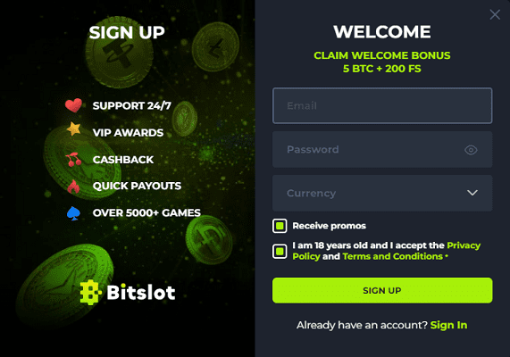 Can I Register Anonymously to Bitslot.io