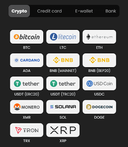 Chipstars.bet Deposit and Withdrawal Options