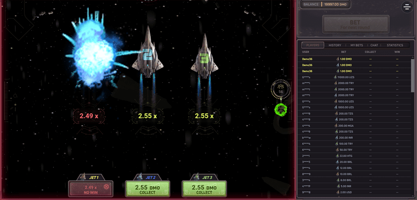 JetX3 In-game