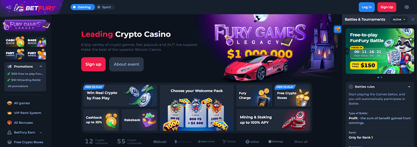 BetFury is the fourth casino in our list of Best Bitcoin Casinos in Canada