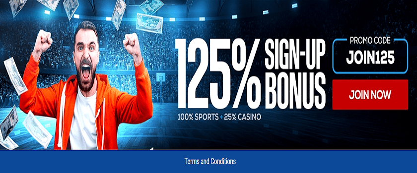 BetUS 125% Welcome Bonus Promotion