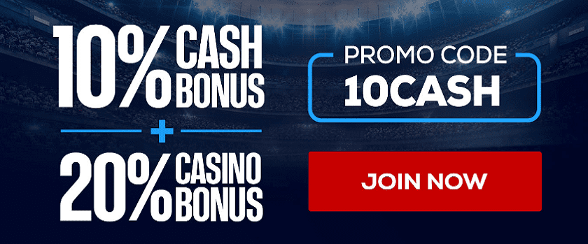 BetUS Offers a Reload Bonus of 10% Cash and 20% Casino
