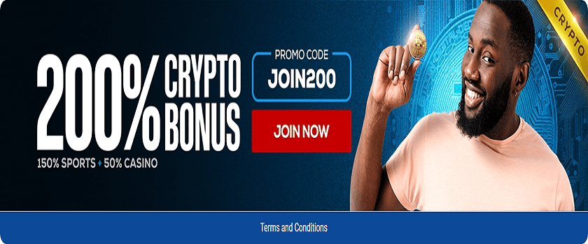 BetUS 200% Crypto Sign-Up Bonus Promotion