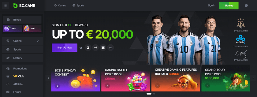 BC.Game Bitcoin Casinos in India