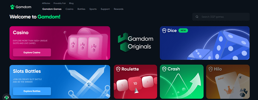 Gamdom Bitcoin casinos in South Africa