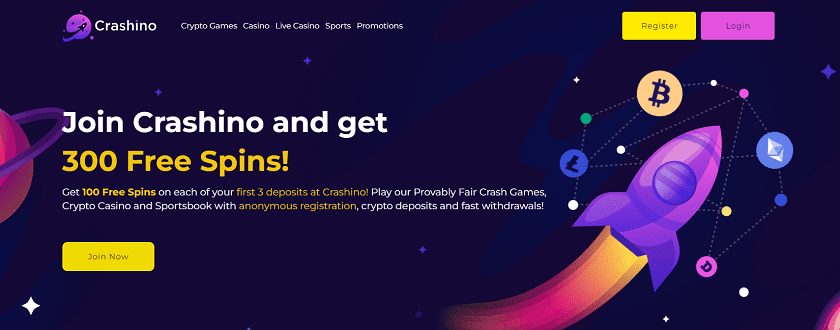 Crashino Bitcoin Casinos in New Zealand