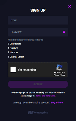 Can I Register Anonymously to Metaspins