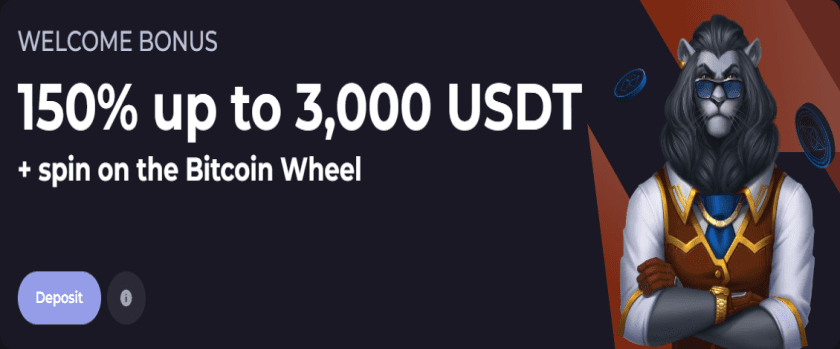 CryptoLeo 150% Welcome Bonus