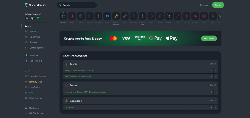 Bet without SSN at Sportsbet.io