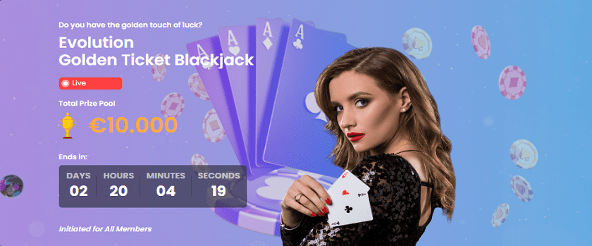 BitKingz Golden Ticket Blackjack Promotion €10,000